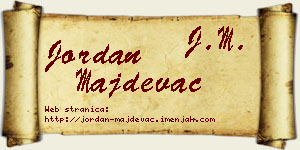 Jordan Majdevac vizit kartica